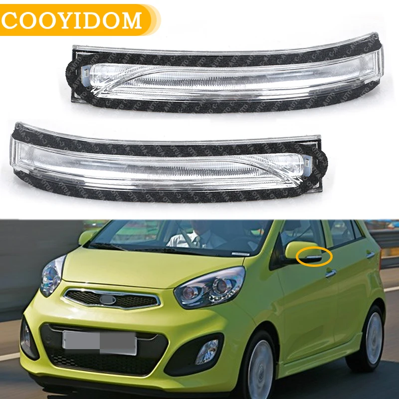 

Car Rearview Mirror LED Turn Signal Lamp For KIA Picanto I20 2011-2015 Outer Rear view Mirror turn Light 87614-07003 87613-07003