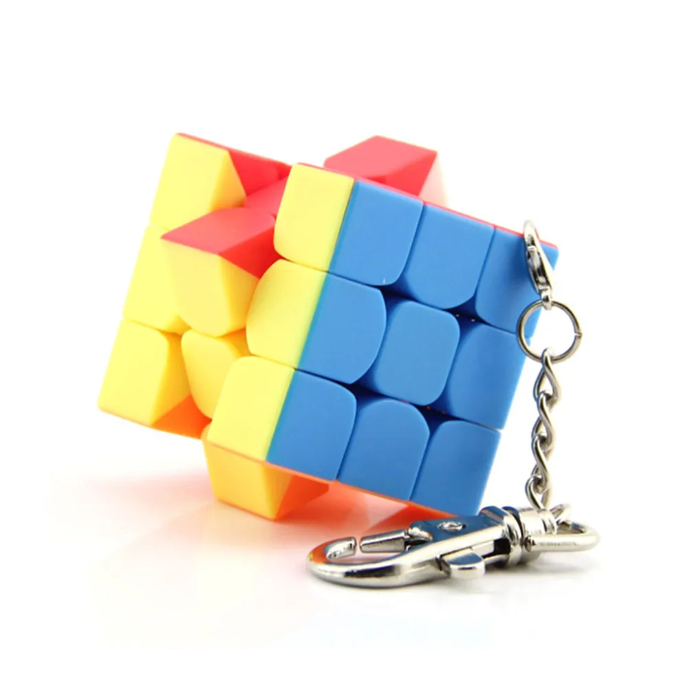 Moyu брелок 3x3x3 мини магический куб moyu без наклеек Профессиональный скоростной