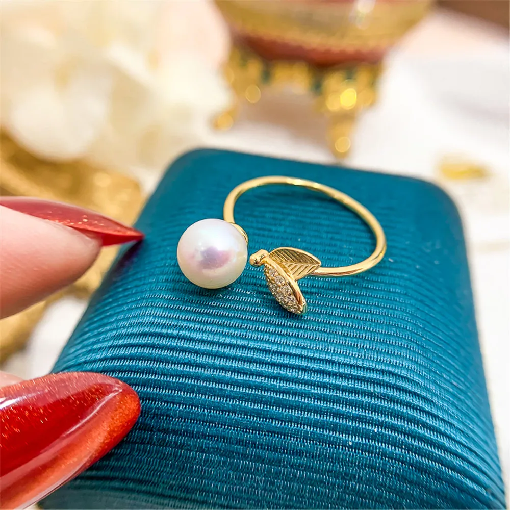 

Good Quality Jewelry Findings Accessory For Handmaking DIY Making Ring Settings 925 Sterling Silver Adjustable No Pearl