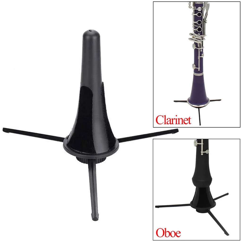 

Foldable Clarinet Tripod Stand Portable Oboe Holder ABS Wind Instruments Accessory