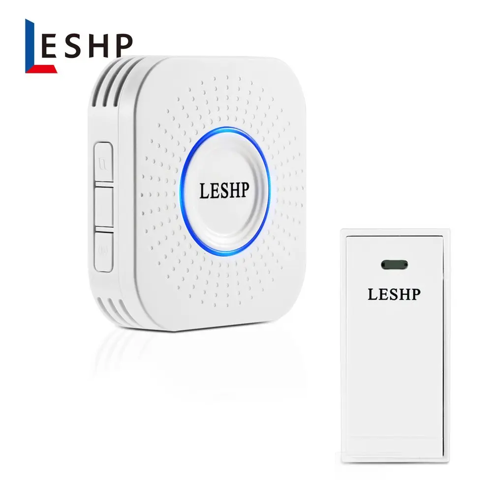 LESHP простой в установке беспроводной музыкальный дверной звонок 150 м дальний