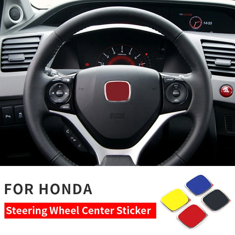 

1pcs Car Styling Front Rear Emblem Steering Wheel Badge Logo Sticker Decal For CRV Civic Accord CITY Pilot Accessories