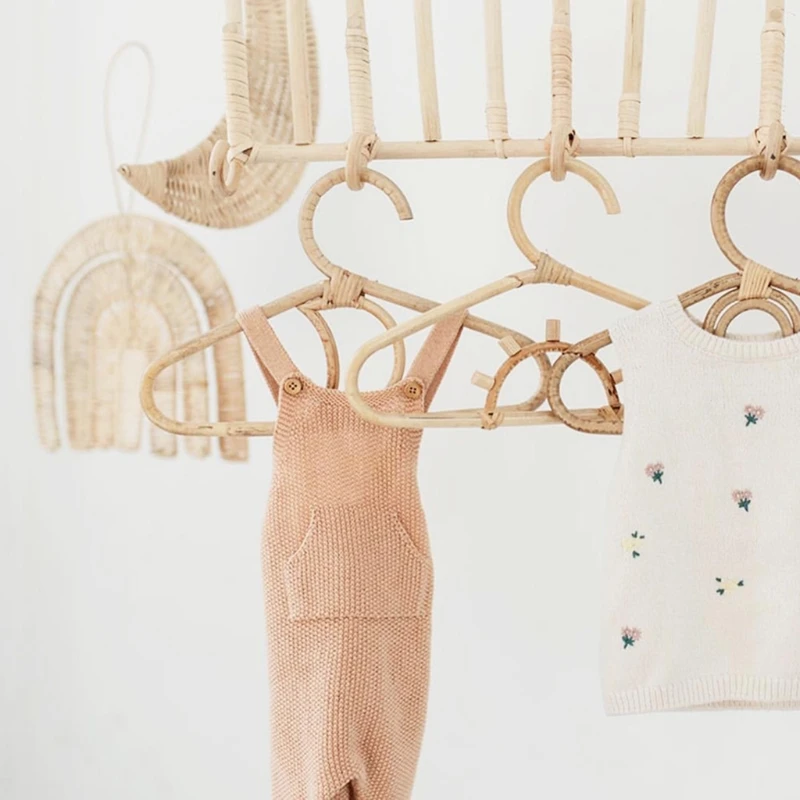 

Rattan Wall Hooks Sun/Moon/Sunflower/Rainbow Kids Garments Organizer Rack Clothes Hat Hanging Hook Rattan Hanger Kids