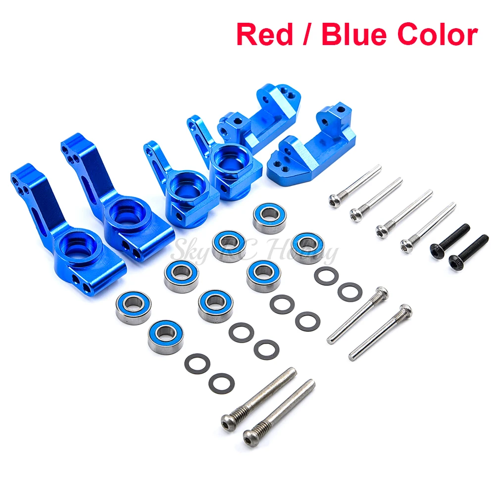 Front Caster Block & Steering Blocks and Rear Stub Axle Carriers for 1/10 Traxxas 2WD Slash Upgrade Parts Replace 3632 3736 3752