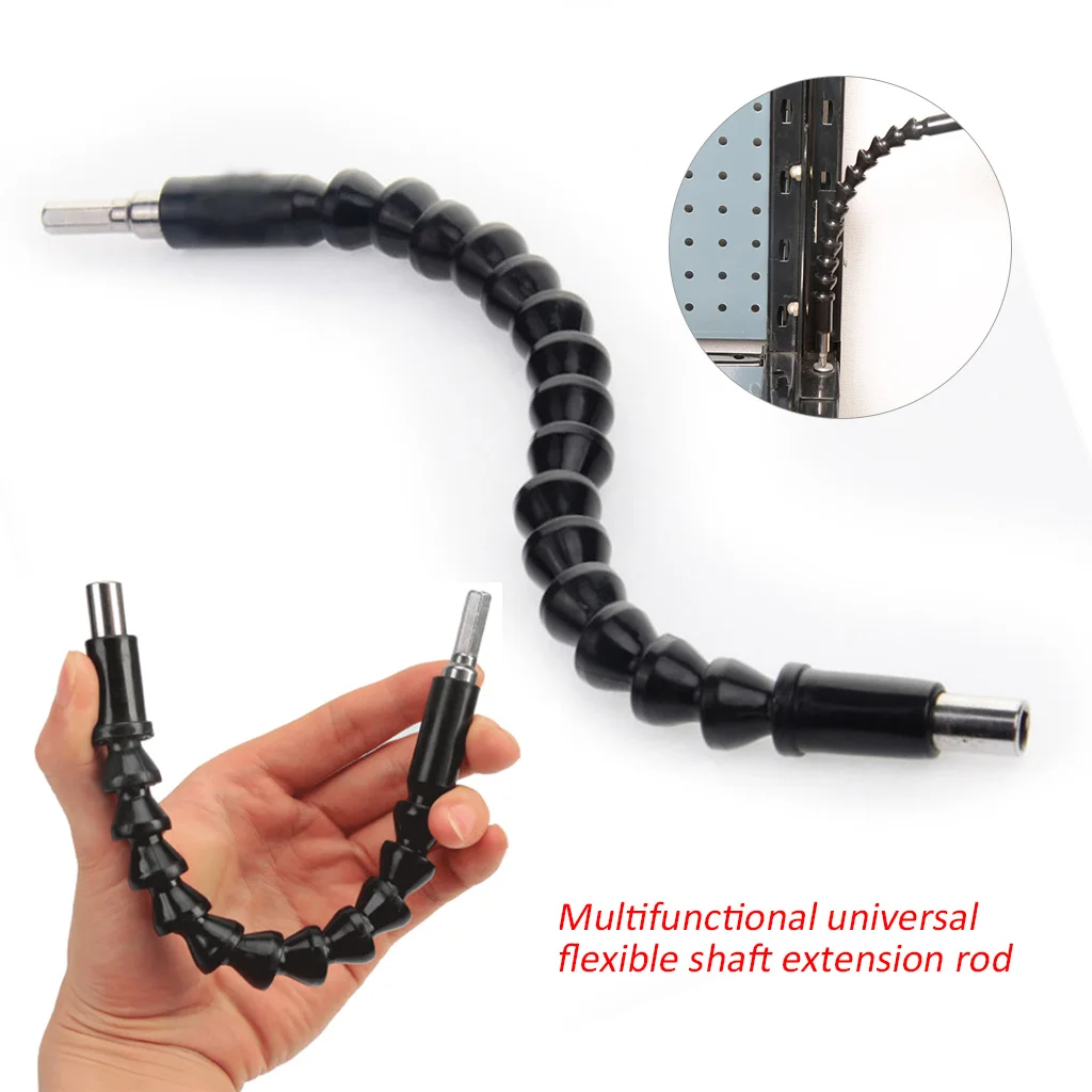 Electric Drill Screwdriver Bit Soft Extension Rod Multifunctional Universal Flexible Hose Cardan Shaft Connection |
