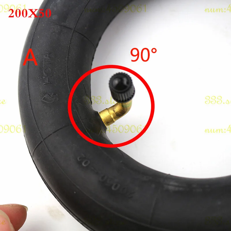 inner tube A 8 дюйма покрышки электрический скутер 200x50 Внутренняя труба для мотоцикла части для бритвы скутер E100 E150 E200 espark сумасшедшая тележка скутеры - Цвет: inner tube A