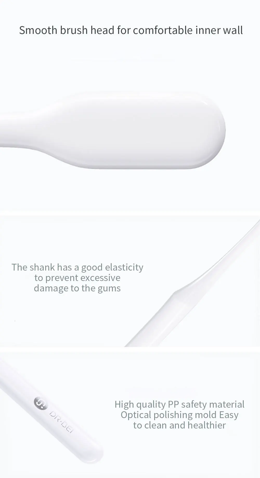 Xiaomi Mijia Doctor B Молодежная версия Bet зубная щетка удобная мягкая серая и белая на выбор уход за зубами Soocas