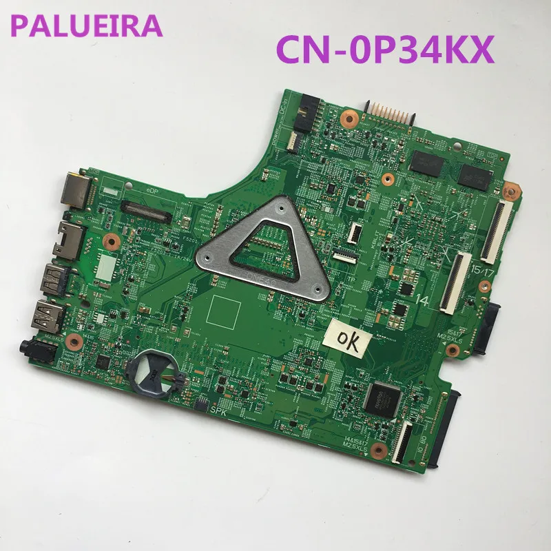 PALUBEIRA для dell 3542 3543 5748 5749 CN-0P34KX 0P34KX материнская плата для ноутбука REV. A00 SR1E8 3885U DDR3L