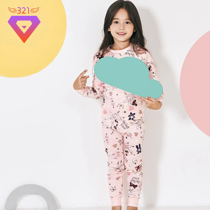 2019 г. Новое осенне зимнее термобелье для девочек из органического хлопка с