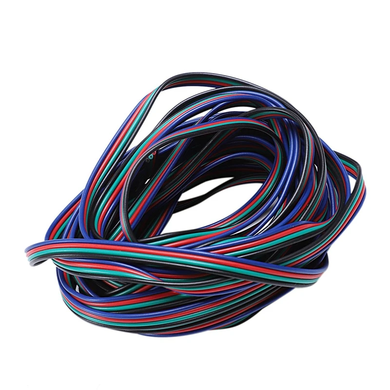 5 м 4 контактный RGB светодиодный Удлинительный провод для 3528 5050 Светодиодная лента