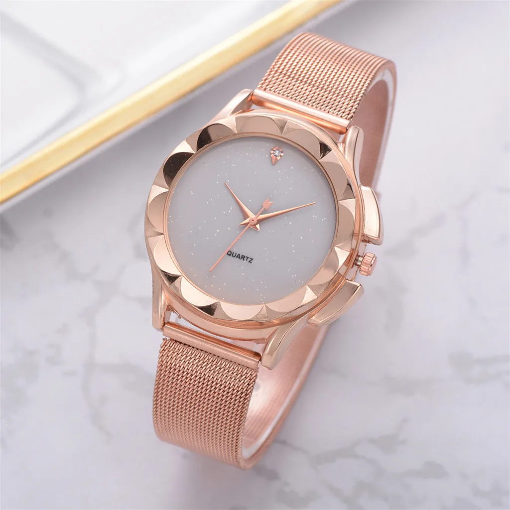 Lecopike звездное небо часы класса люкс Для женщин из розового золота с бриллиантами