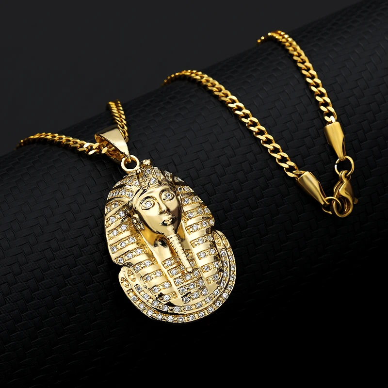 Египетский фараон Подвеска Тутанхамона ожерелье золотистого цвета Эстетическая