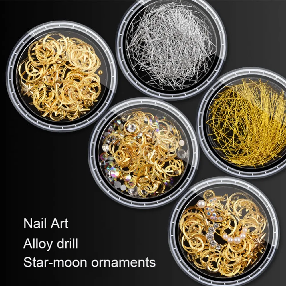 Металлические заклепки для ногтей многоформенные украшения из сплава 3d маникюра