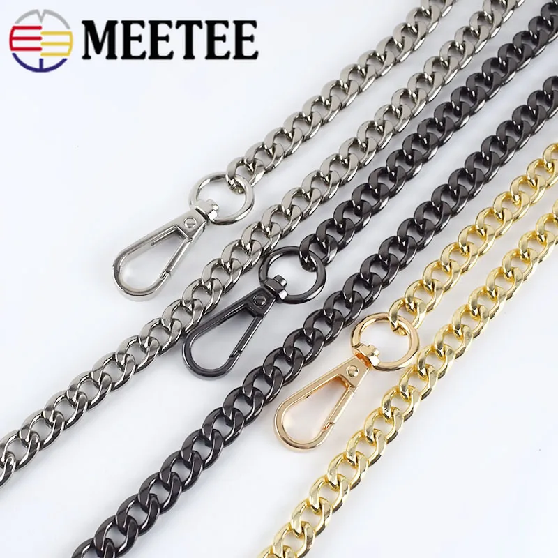 1 шт. 120 см сменный ремешок для женской сумочки металлические цепи с пряжками