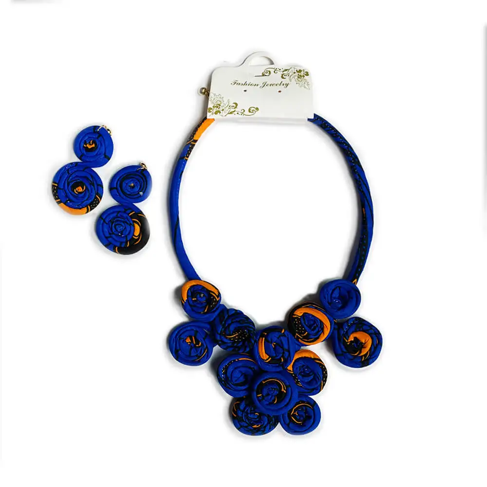 Африканский комплект ювелирных изделий аксессуары ручной работы с принтом