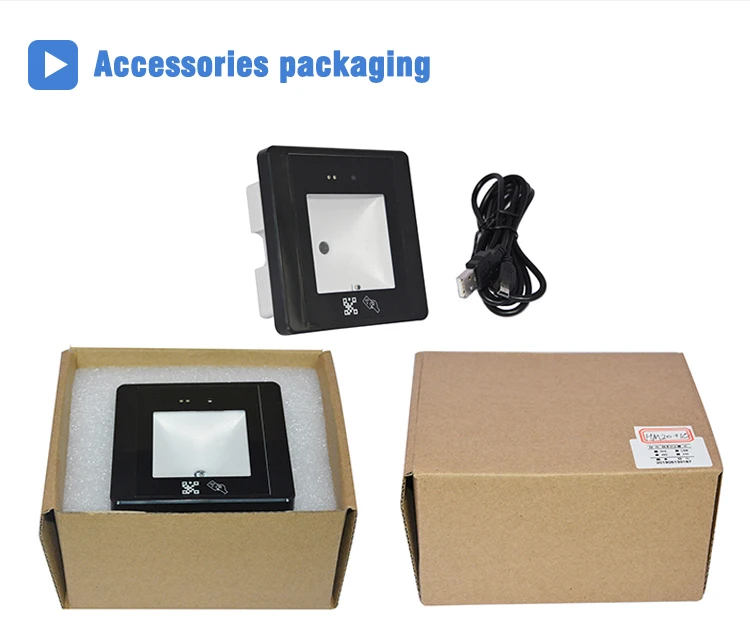 Встроенный сканер штрих-кода QR с NFC кард-ридером HM20 IC RS232/USB/RS485/ttl Wiegand
