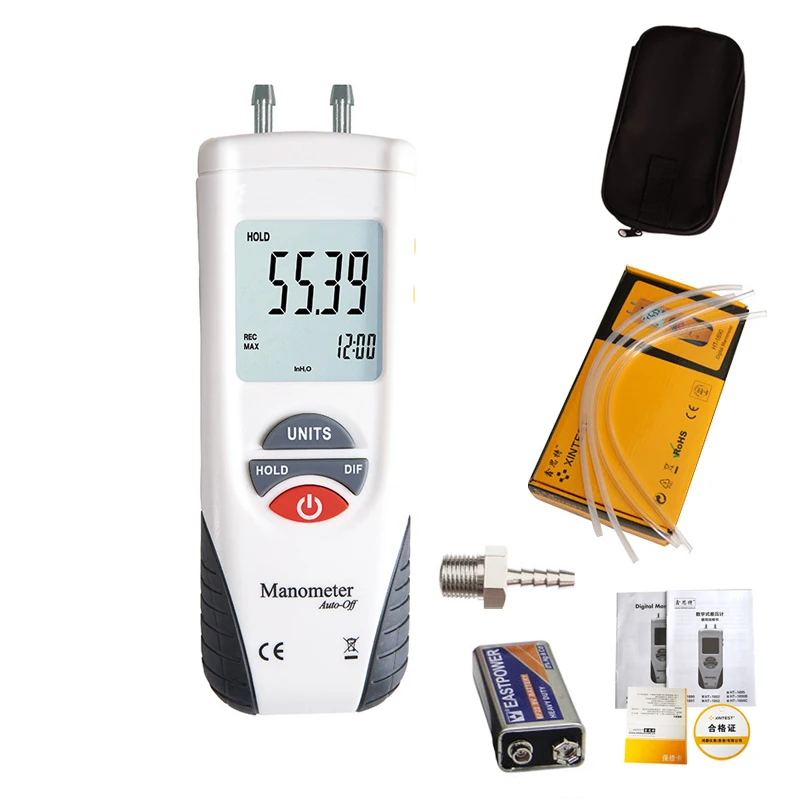 

Цифровой измеритель дифференциального давления от 55h2o до + 55h2o