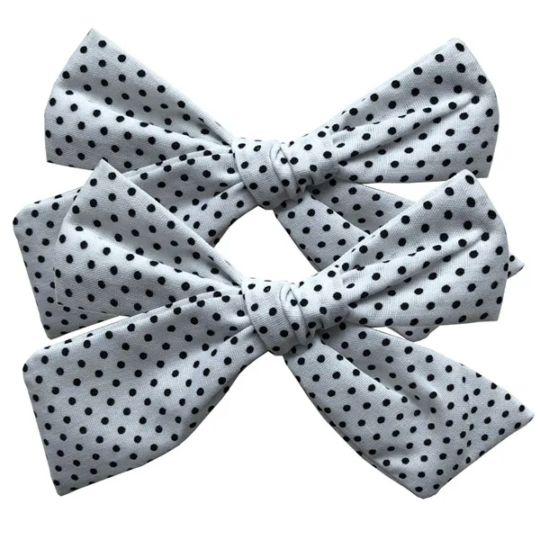 Dots-029 BEILARRY, 2 шт., 4-дюймовые зажимы из хлопчатобумажной ткани с бантиком для маленьких девочек, заколки для волос с бантиком, заколки, заколки для волос, головные уборы, аксессуары для волос - Цвет: Dots-029