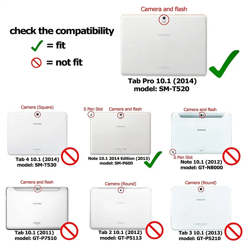 Чехол-книжка из искусственной кожи с подставкой для Samsung Galaxy Note 2014 Edition 10 1 P600 P605