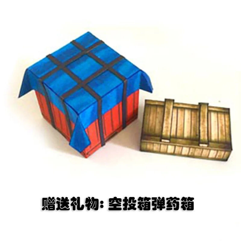 

Jedi survival eat chicken 98K sniper 1:1 ratio paper model handmade handmade military into a box