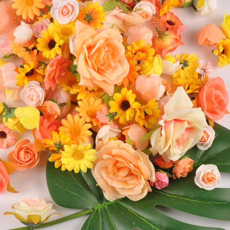 

Random Mix Artificial Flowers For Wedding Party Home Decoration Silk/foam Flowers Gift DIY Marriage Shoes Hats Accessories C2232