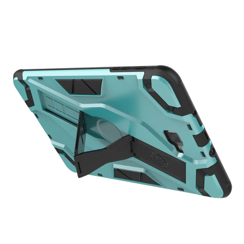 Armor TPU+PC Combine Hand Strap Escort Cover Kickstand Funda Case For Samsung Galaxy Tab A 10.1 T585 T580 SM-T580 SM-T585 T580N on - Чехол с ремешком на руку, подставкой и защитой Armor TPU+PC для Samsung Galaxy Tab A 10.1 T585 T580 SM-T580 SM-T585 T580N.