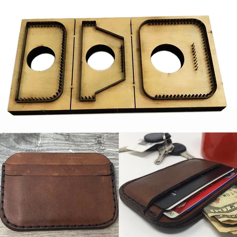 

Japan Steel Blade mould DIY leather card holder bag set hand punch tool knife mould wooden die Leathercraft Tool set 215X280MM