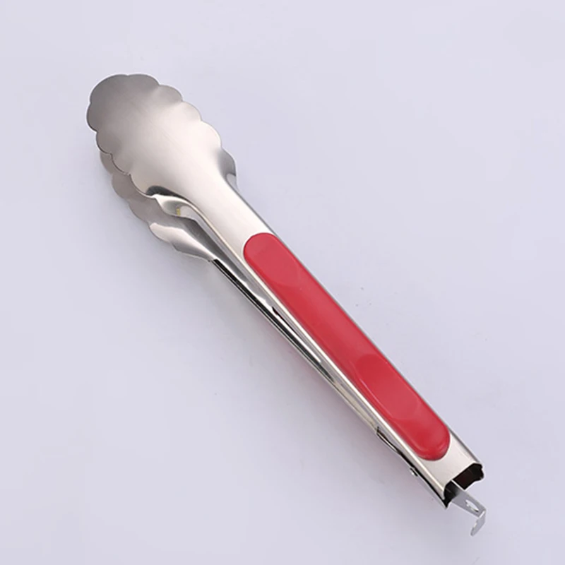 9inch Kitchen Tongs Stainless Steel Serving Barbecue with Non Slip Grip BBQ Salad Tools Grill Accessories | Дом и сад