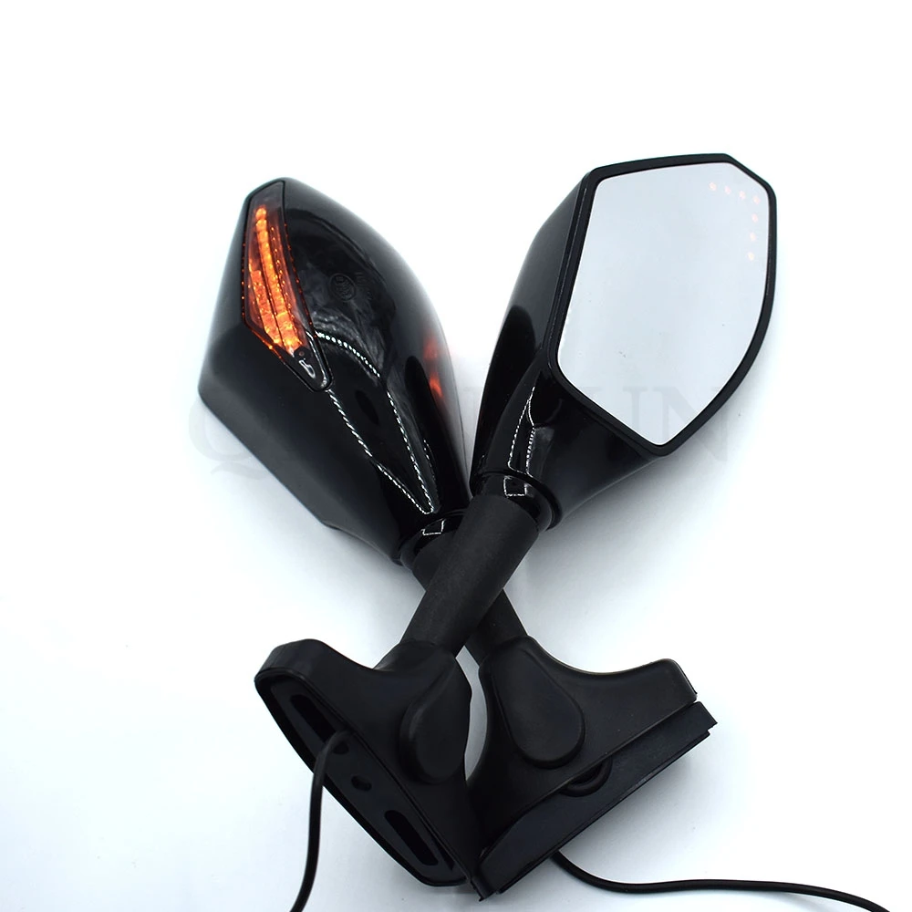 Универсальный мотоцикл заднего вида боковое Крыло зеркала w/Светодиодный