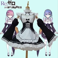 ramrem cosplay rezero kara hajimeru isekai seikatsu re life in a different world kawaii sisters costume maid servant dress