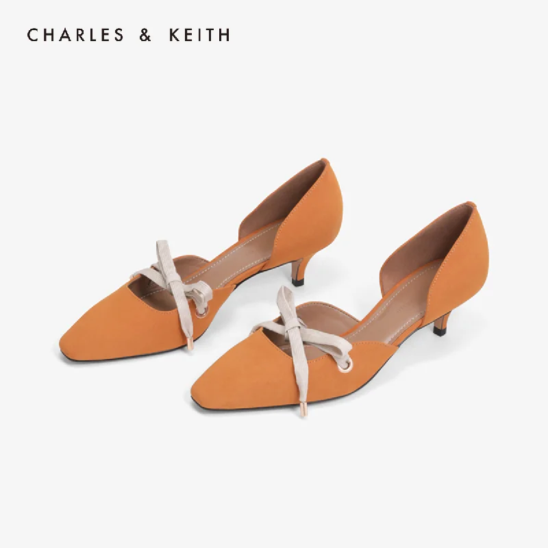 CHARLES＆KEITH Новинка на Весну 2020г. CK1 60280166 Женские Туфли лодочки На шнуровке Средняя