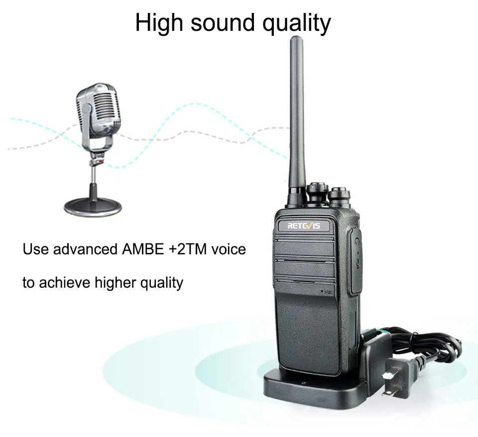 Retevis RT53 DMR цифровая рация UHF DMO VOX цифровой аналоговый двухсторонний радиоприемник Comunicador трансивер handsfree walkie talkie