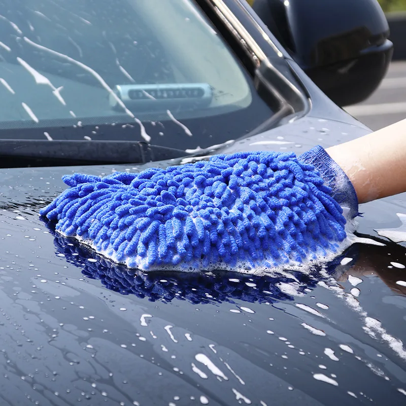 

Microfiber Car Cleaning Clay BarCar Detailing Chenille Glove Mitt Ultrafine Microfiber Household Auto Care Washing Cloth