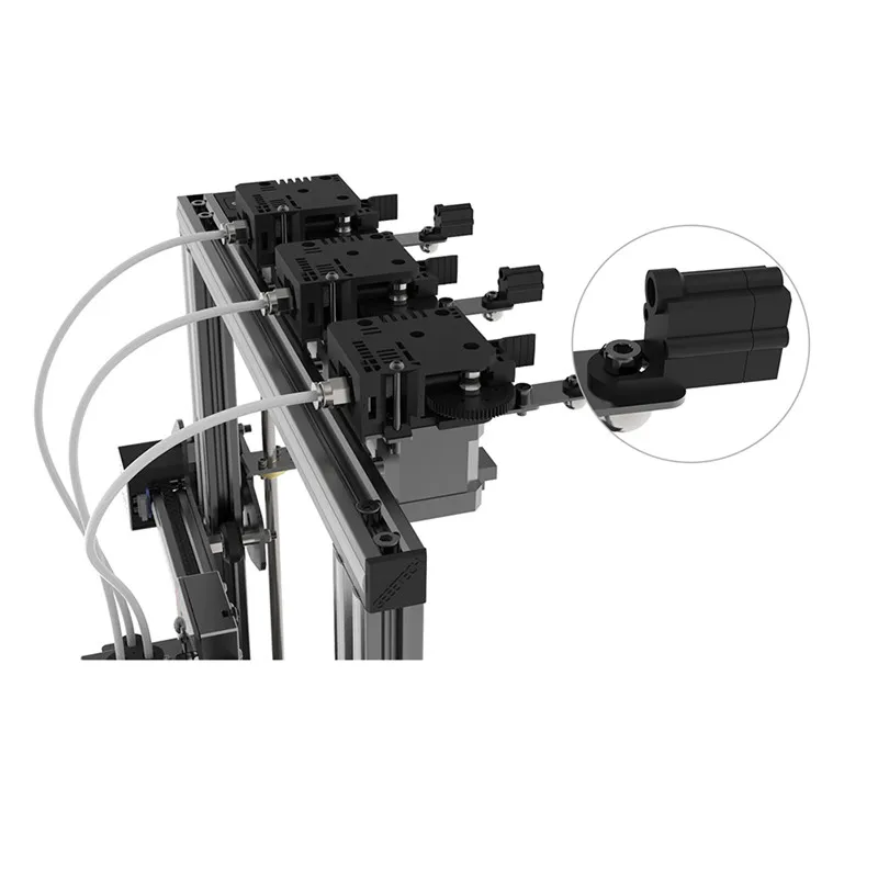 Цветной 3D принтер GEEETECH A20T 3 в 1 аналоговый сопло цветной с поддержкой подключения
