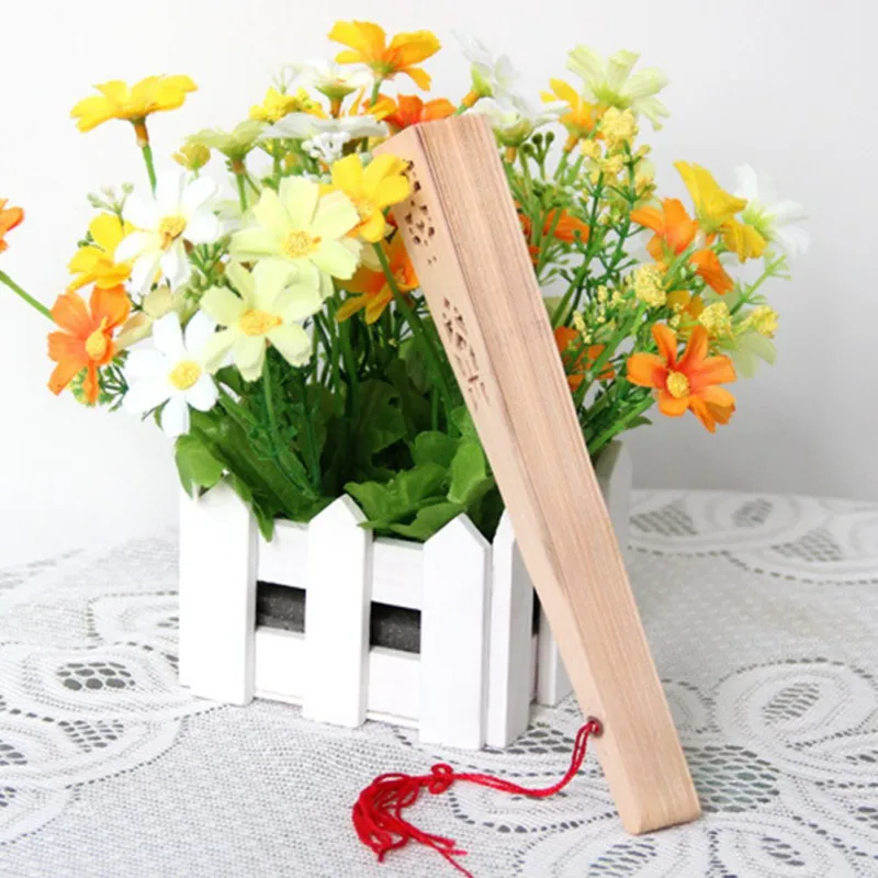 Традиционный китайский деревянный резной веер Японский складной летний