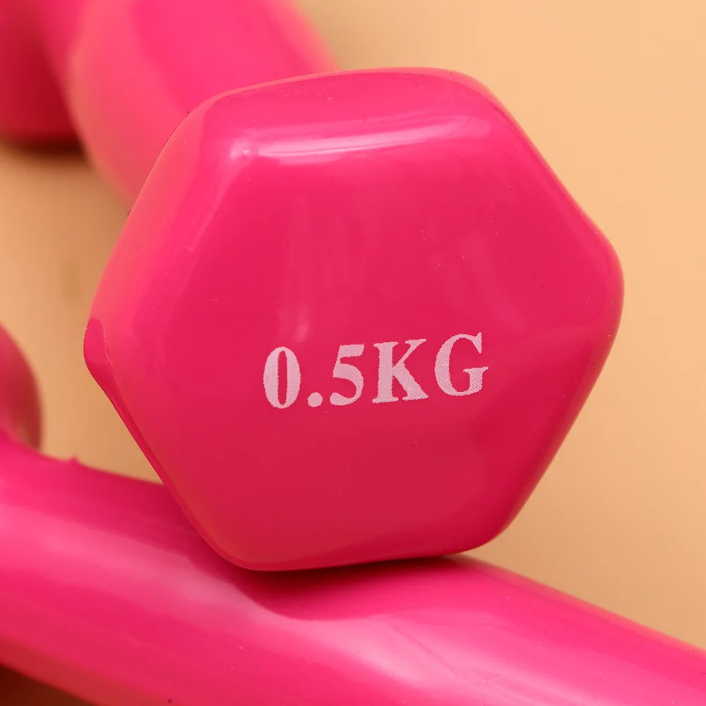 

2PCS Dipping Cast Iron Dumbbells Non-Slip Fitness Dumbbells Hand Weights Fitness Equipment Unisex Gym Dumbbell for