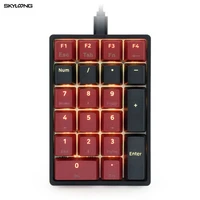 sk21 hot swappable numpad pbt keycaps rgb backlit type c fully programmable gateron optical switch