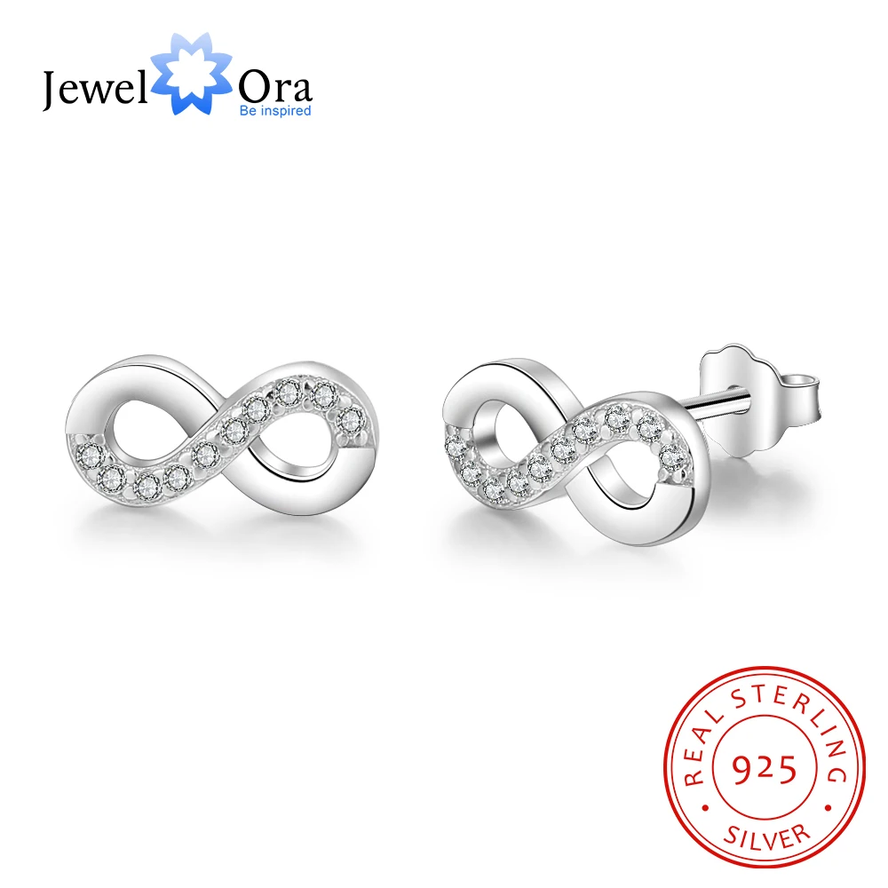 Женские серьги Infinity Love из серебра 925 пробы аксессуары для вечерние (JewelOra