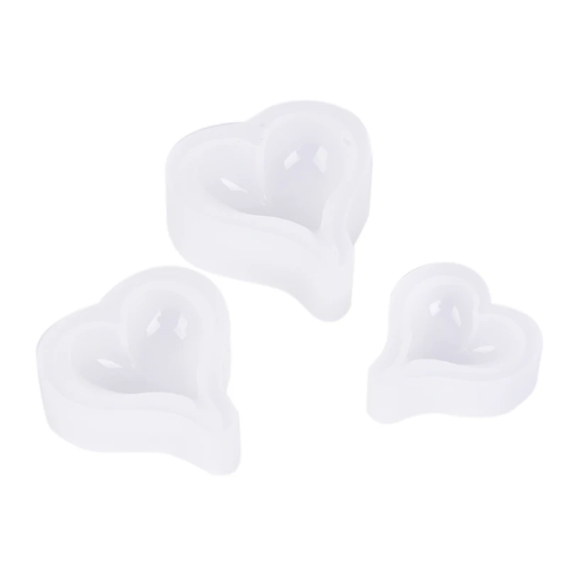 1 шт новая любовь форма сердечко силиконовая эпоксидная смола DIY Инструменты для