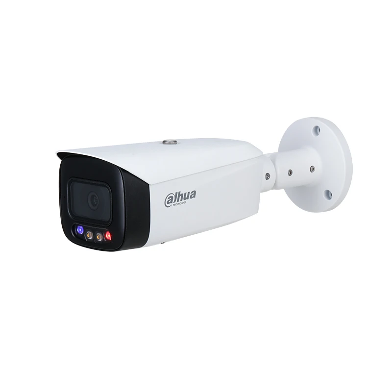 4MP Full-color Active Deterrence Fixed-focal Bullet WizSense Camera Dahua IP IPC-HFW3449T1-AS-PV built-in Mic and speaker | Безопасность