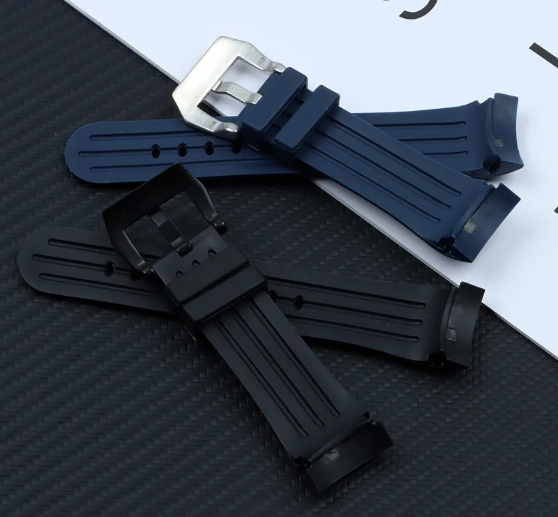 Ремешок для часов силиконовый водостойкий 24 мм | Наручные часы