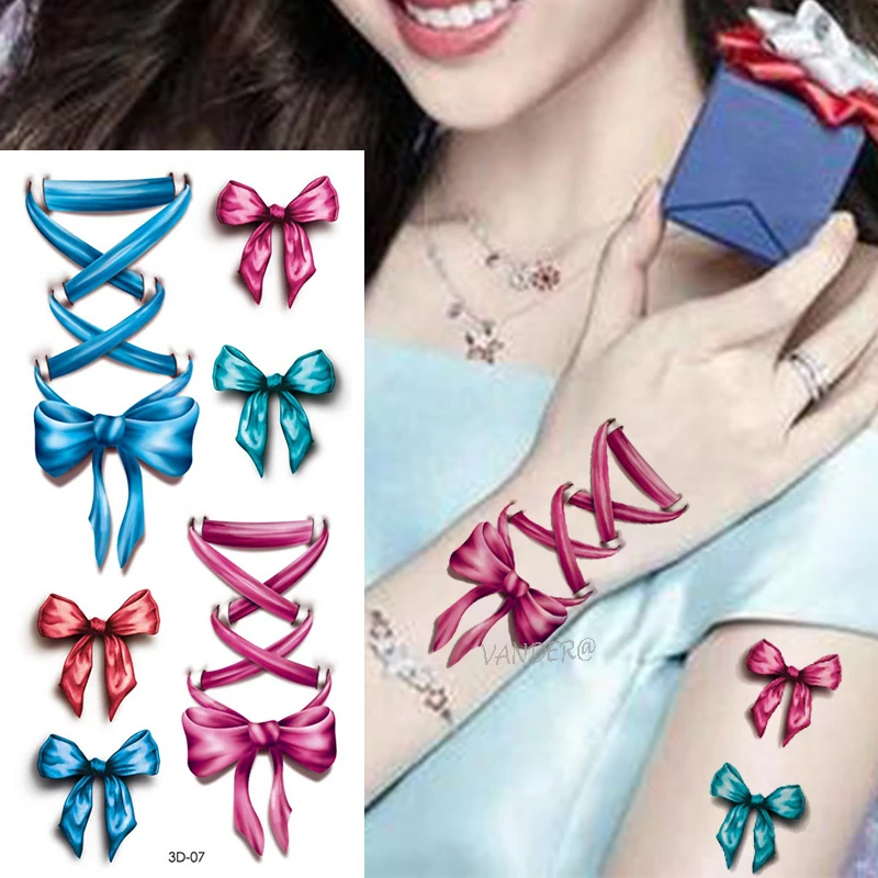 200 шт./лот красивые милые сексуальные боди-арт красота макияж цветок бабочка