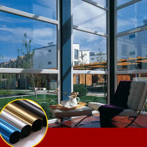 1 шт. односторонняя оконная пленка отражающее зеркало тонировка стекла УФ