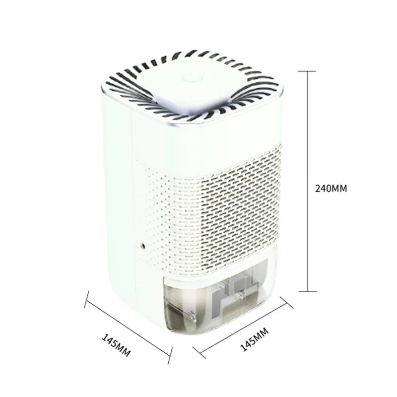 

Household Indoor Small Silent Dry Dehumidifier Air Dry For Home Basement Bathroom Wardrobe Semiconductor Moisture Absorbers Box