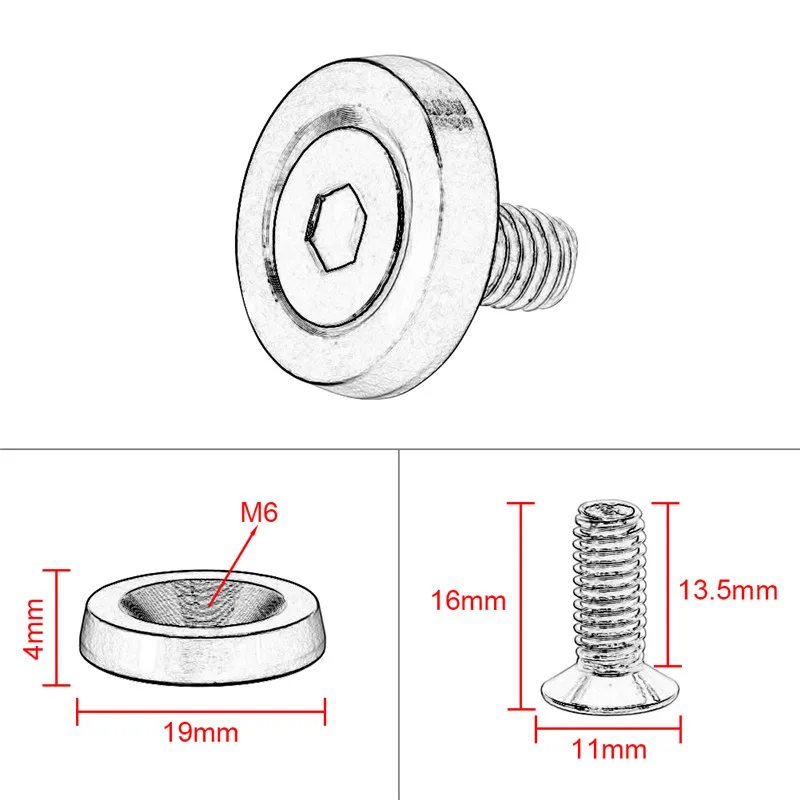 20 шт бамперное крыло шайба/болт моторного отсека Наряжаться комплект M6 шт.