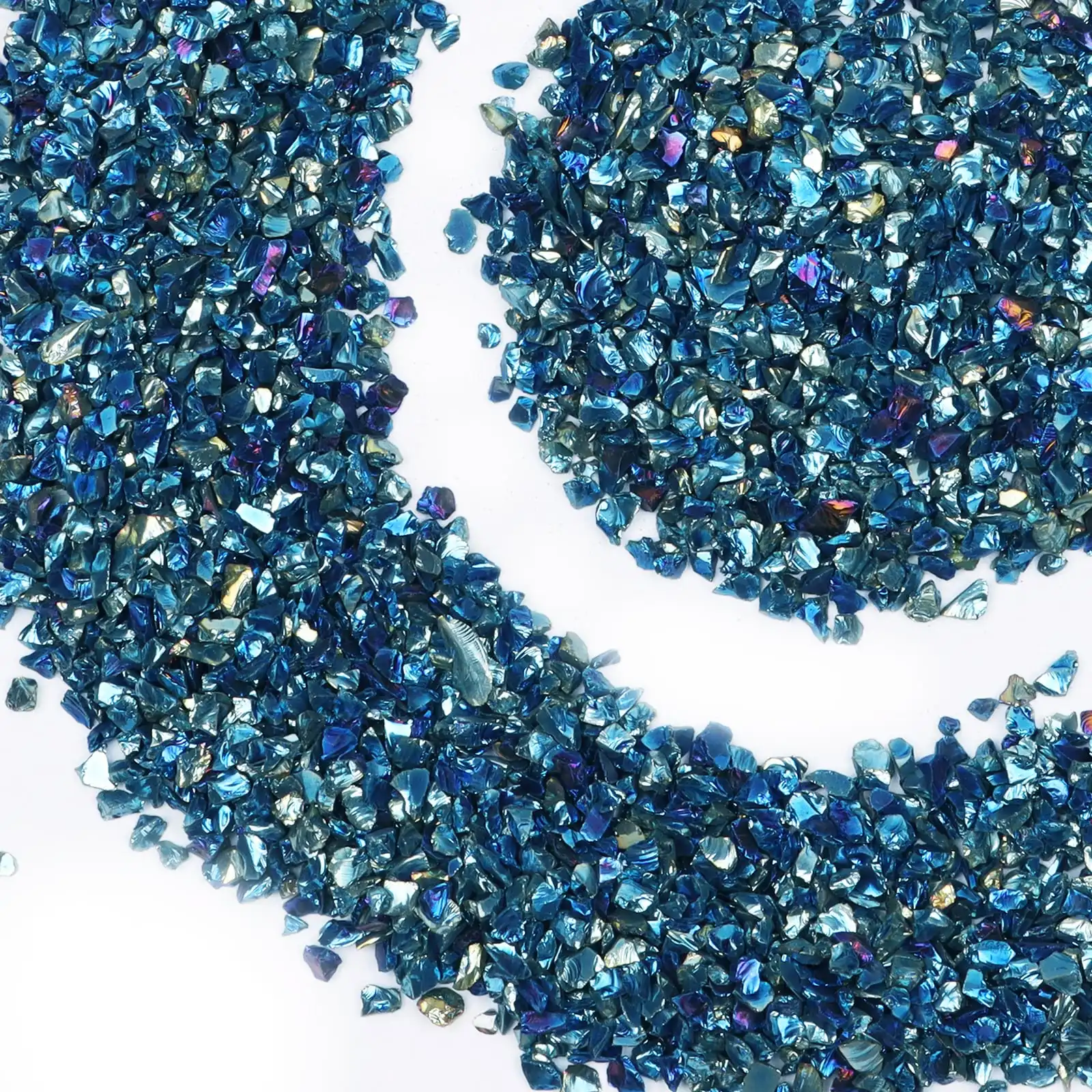 

Crushed Glass Glitter Metal Chips for DIY Jewelry Making Nail Art Decoration Coaster Filling Decorative Crystal For Epoxy Resin