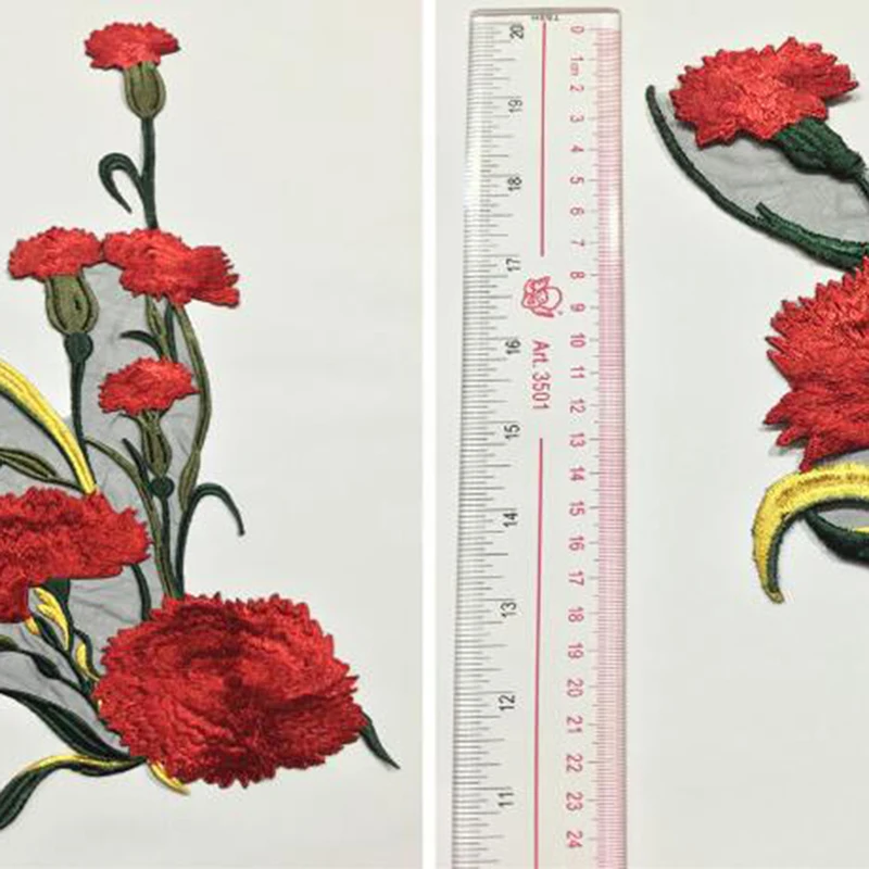 Вышивка цветок пришить патч платье шляпа сумка джинсы аппликация ремесла