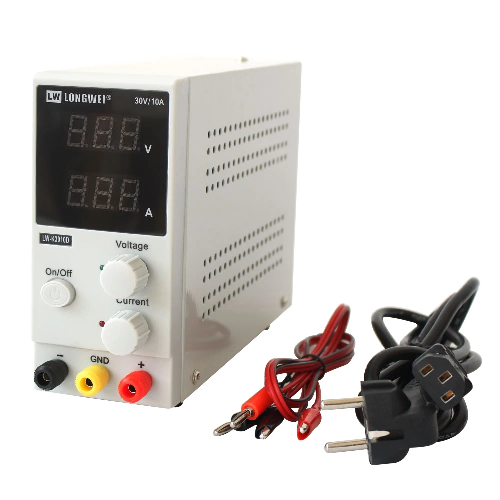 Новый источник питания постоянного тока со светодиодным дисплеем 30 в 10 А|30v 10a|dc