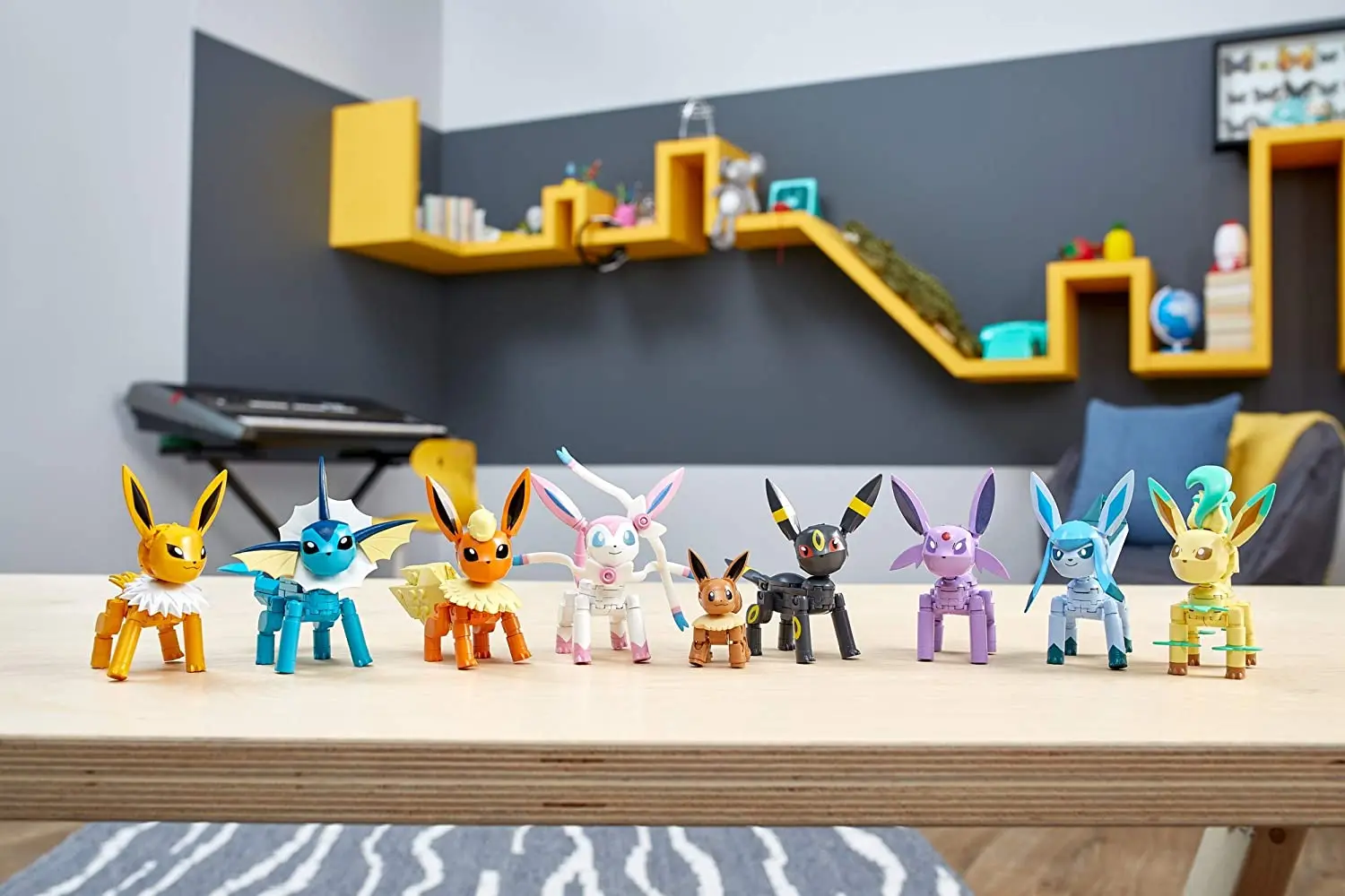 

MEGA BLOKS Pokemon Series Building Blocks Construx Every Eevee Evolution Set Pocket Monsters Blocks Brick Toys Kids Toy Gifts