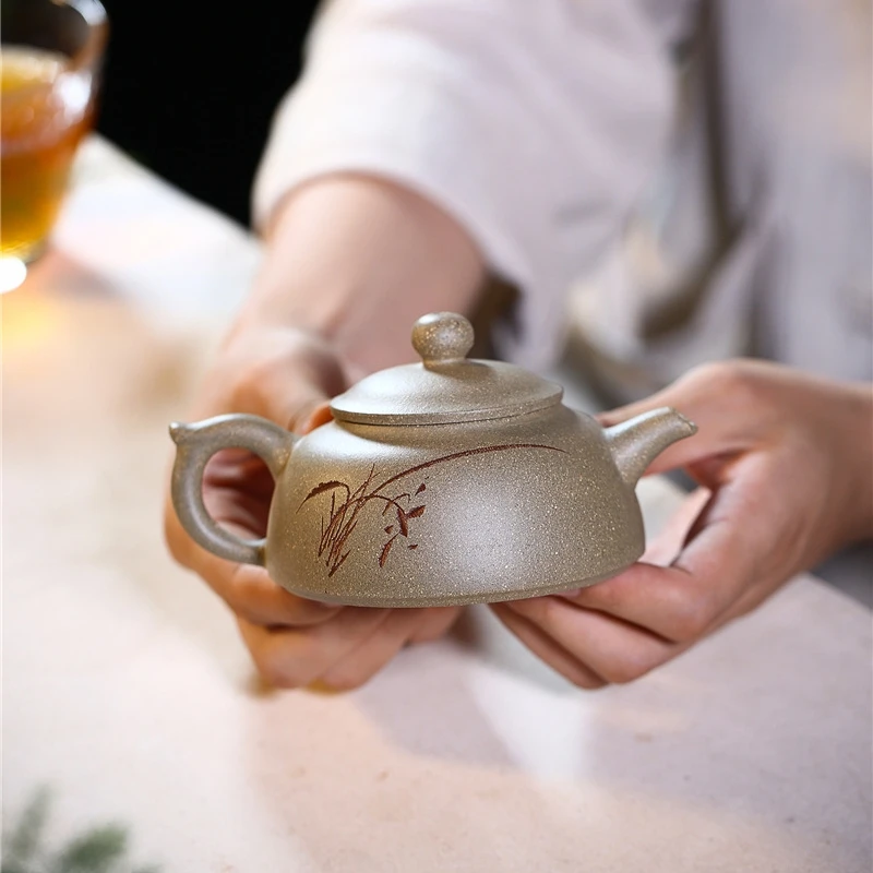 

Yixing Hat Teapot Handmade Purple Clay Kettle Send Gift Box